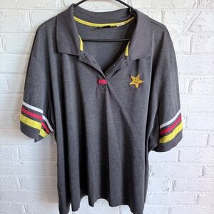 Aramark Dark Gray Polo Shirt 5XL Hardees Logo Short Sleeve‎ Work Uniform Unisex